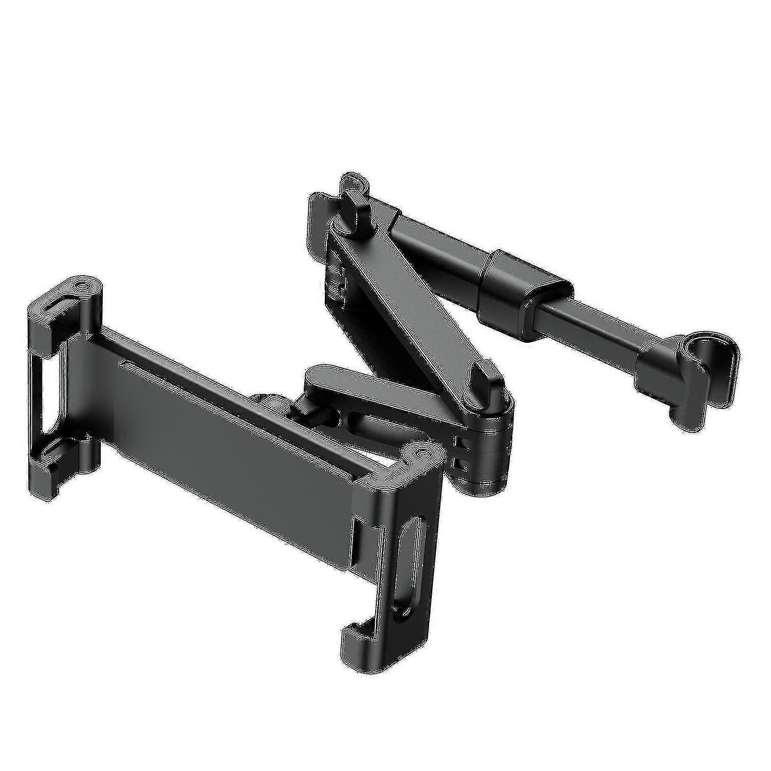 ブラックタブレットホルダーカーヘッドレスト、拡張可能な車のヘッドレストブラケットサポート