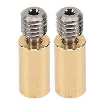 2PCS Bimetall Heatbreak Ti Legierung Messing Thermo Fass Zuführrohr 3D-Drucker Zubehör
