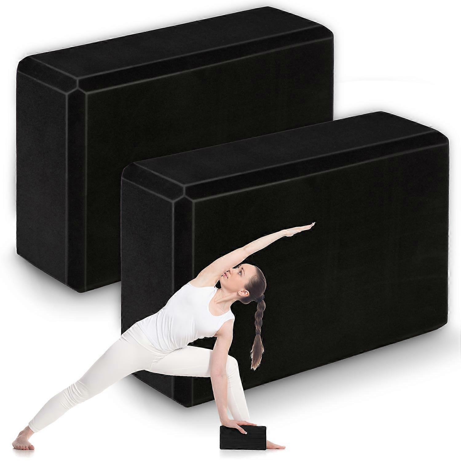 Foam Yoga Blocks - Set of 2 NS-962 Black