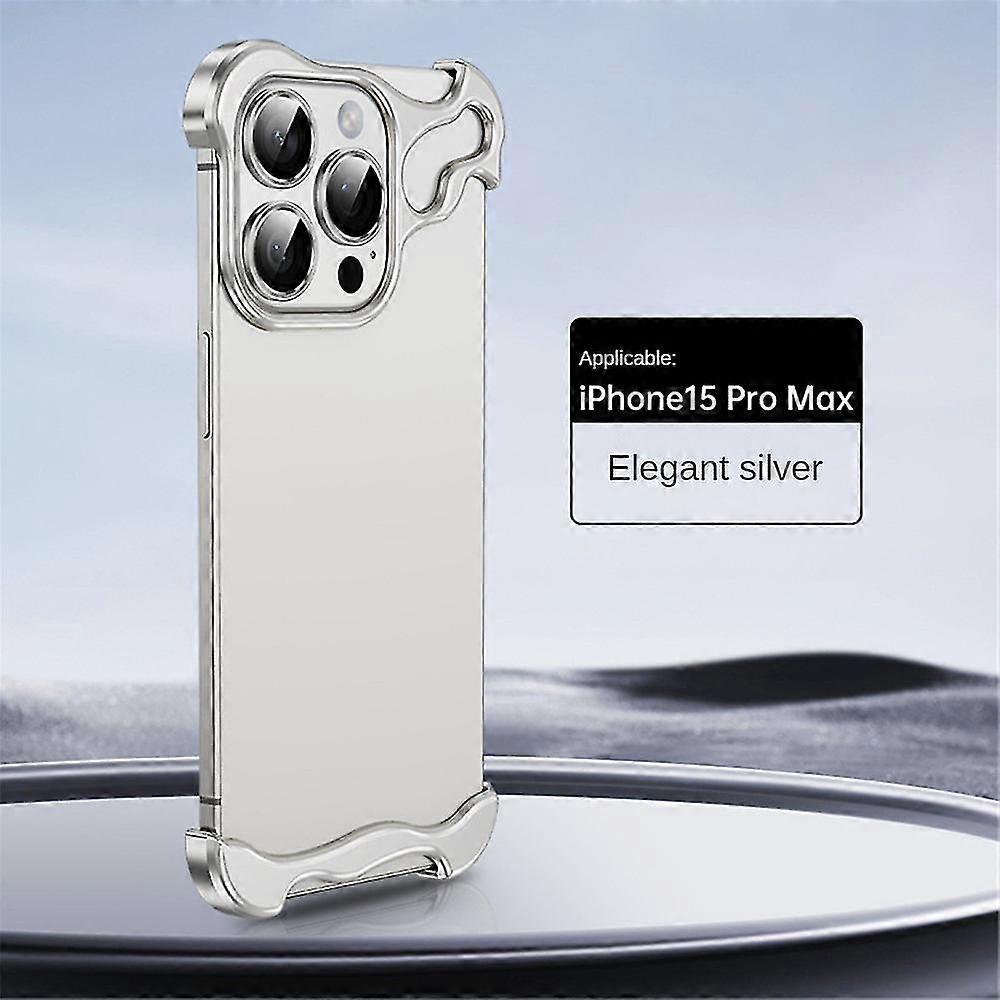 Coque de téléphone anti-chute de coussin d’angle en métal de forme spéciale chaude pour iphone 15 14 13 Pro Max