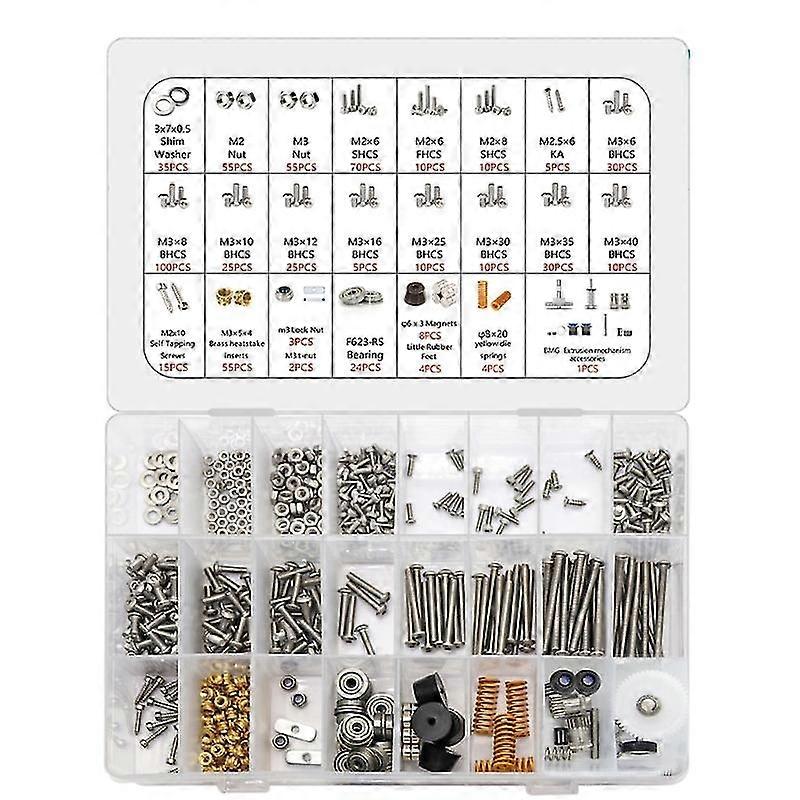 3D Printer Screws Full Kit Spare Part Full Kit for Voron 0.1/2.4/Trident