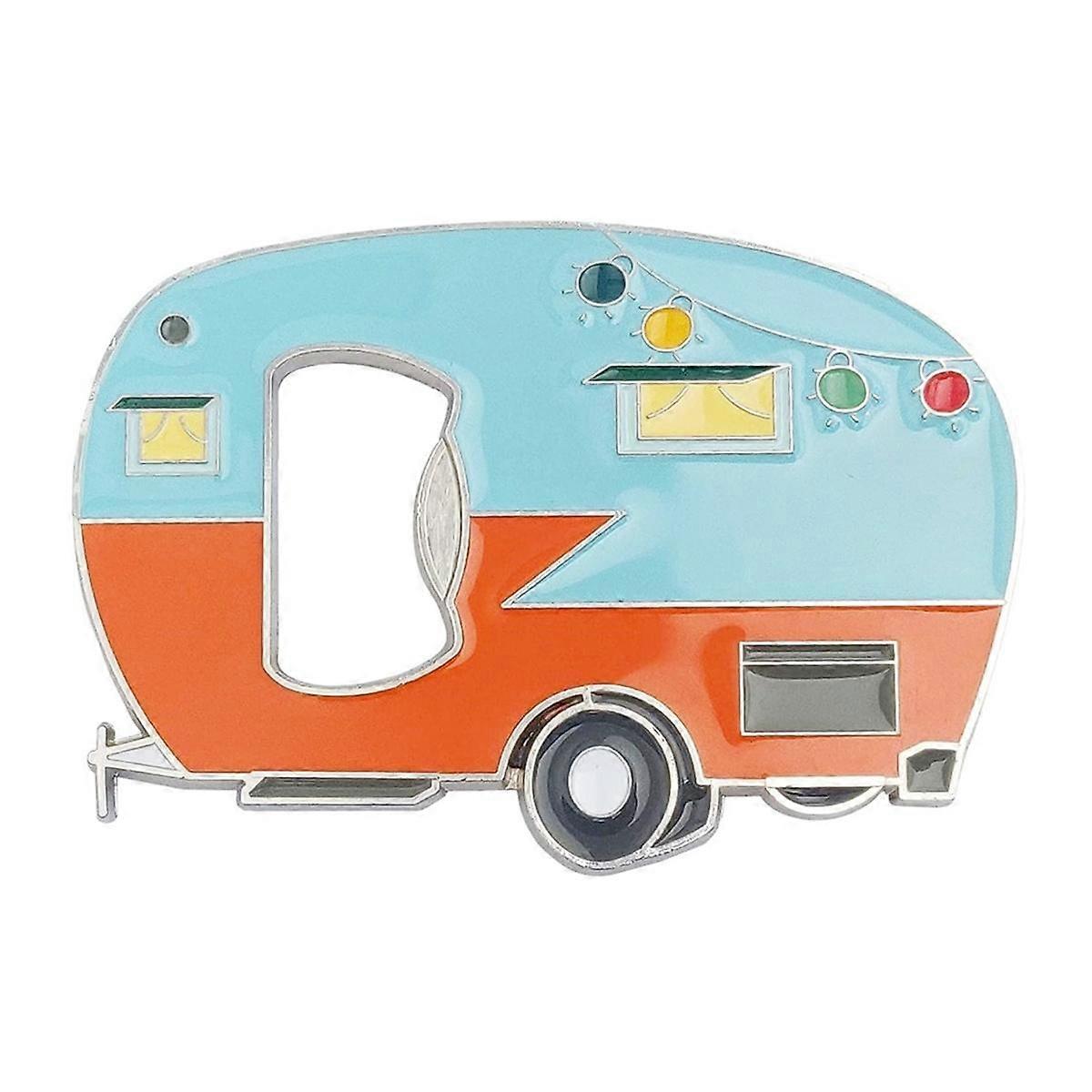 Bottle Opener Magnetic with Fridge Magnets Sticker,RV- Bottles Opener Caravan Bottle Beer Opener Unique Beer Gift