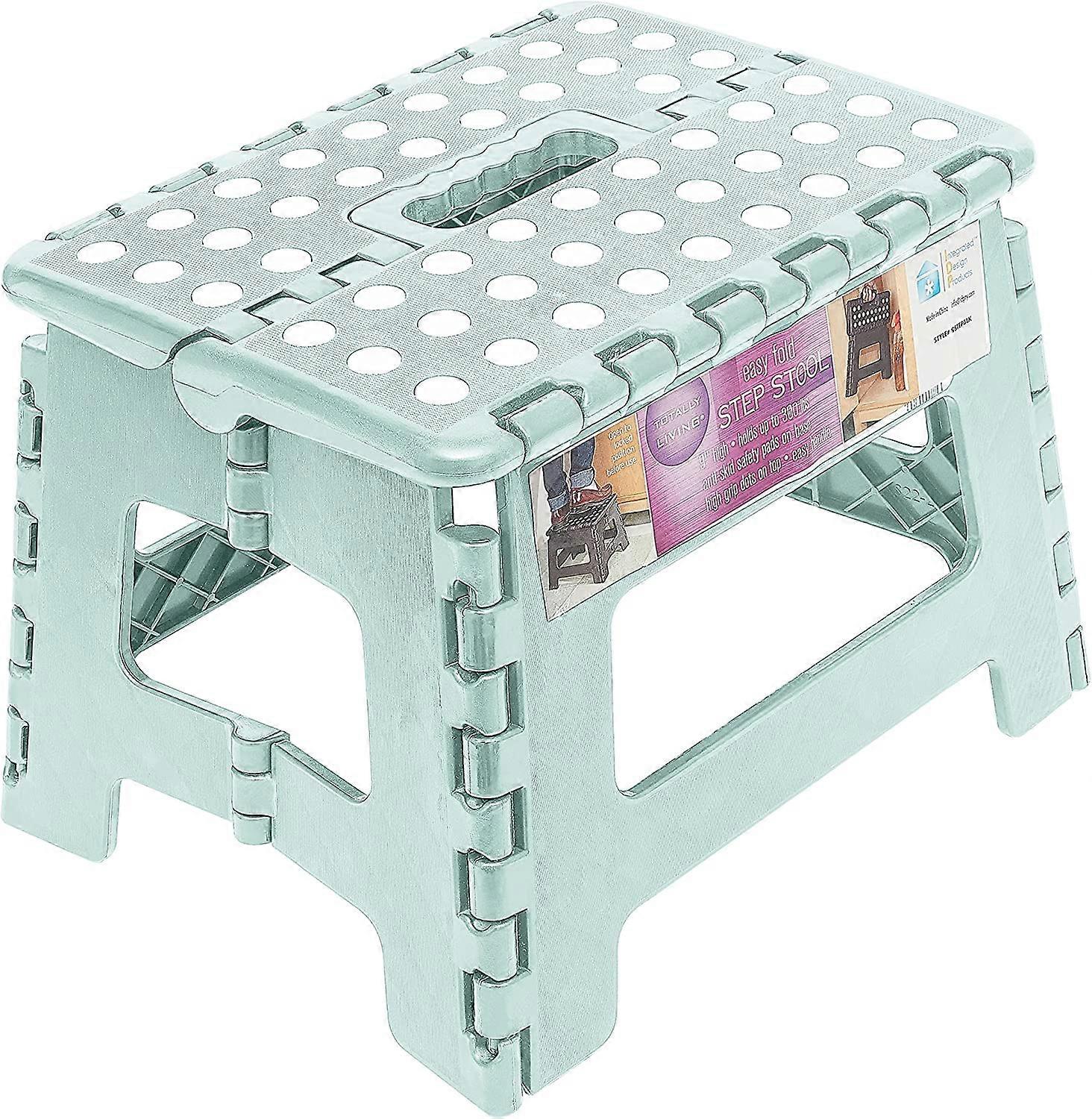 Nirvana 9" Folding Step Stool | Non-slip, non-slip lightweight design | Folding step stool | 300 lb capacity | Meerschaum
