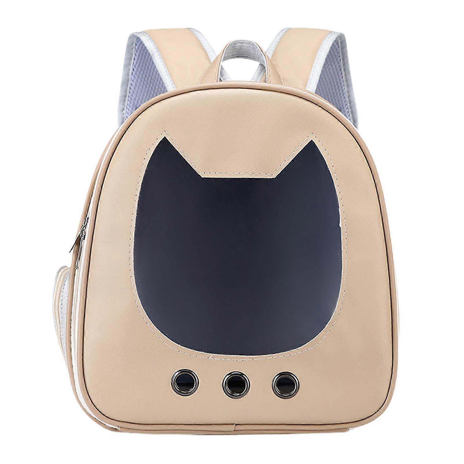 Cat Backpack Carrier With Adjustable Strap Portable Breathable Pet Backpack