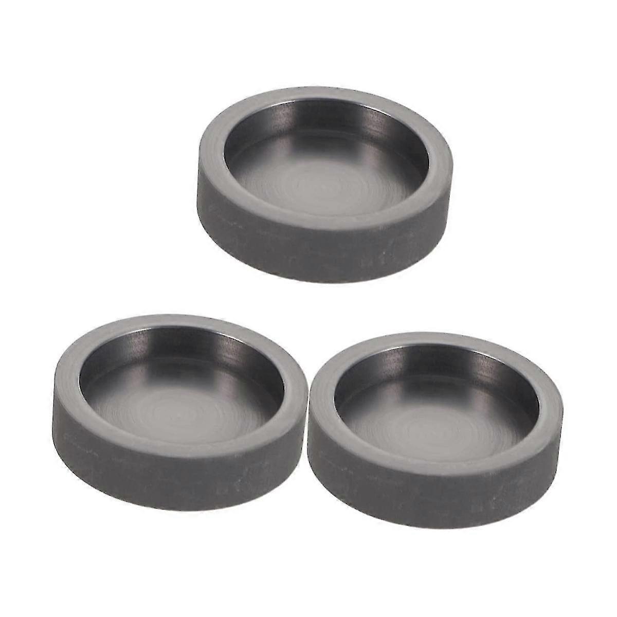3Pcs Graphite Tank Circle Stencils Ingot Molds for Casting Metal Graphite Ingot Mold Small Graphite