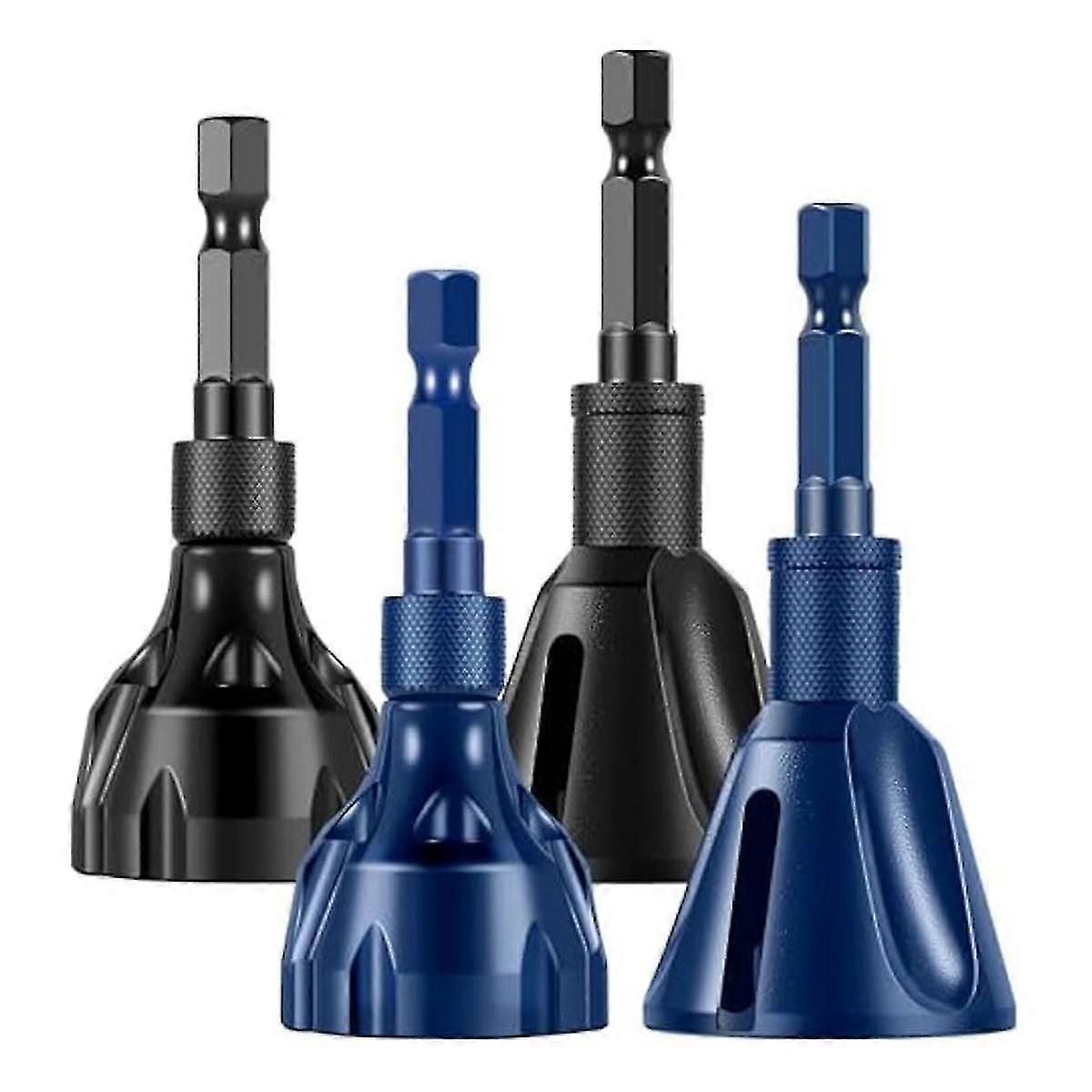4Pcs Deburring External Chamfer Tool Deburring Chamfering Drill Bit,Bolt Thread Repair Tool, compatible with 5-