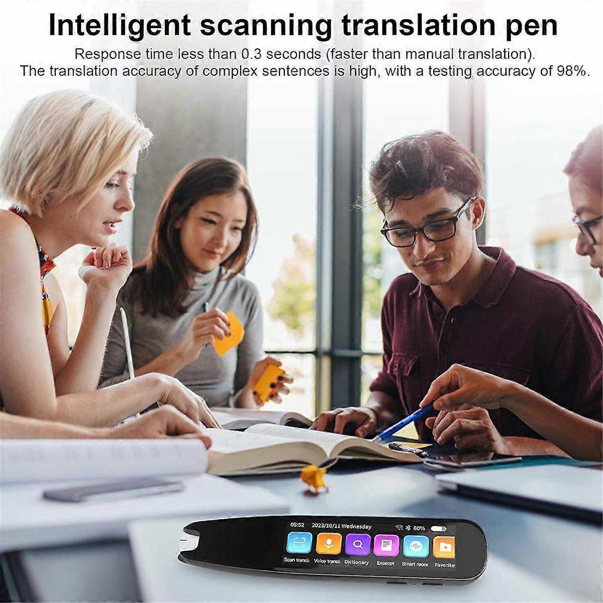 Penna per Lettore di Scansione, Penna per Traduttore, Penna per Lettura di Sintesi Vocale, Lettore di Penne Digitali, Scanner per Penna di Traduzione Wireless, Penna per
