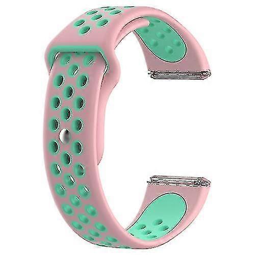 for fitbit versa two-tone silicone replacement wrist strap watchband