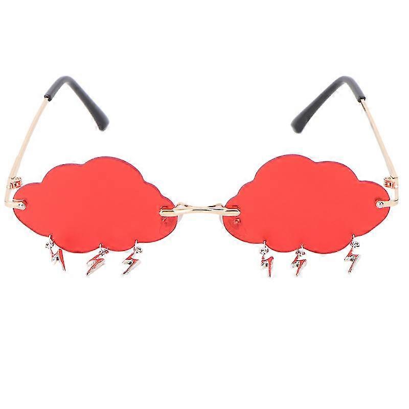 1pair Party Cloud Glasses For Streetwear