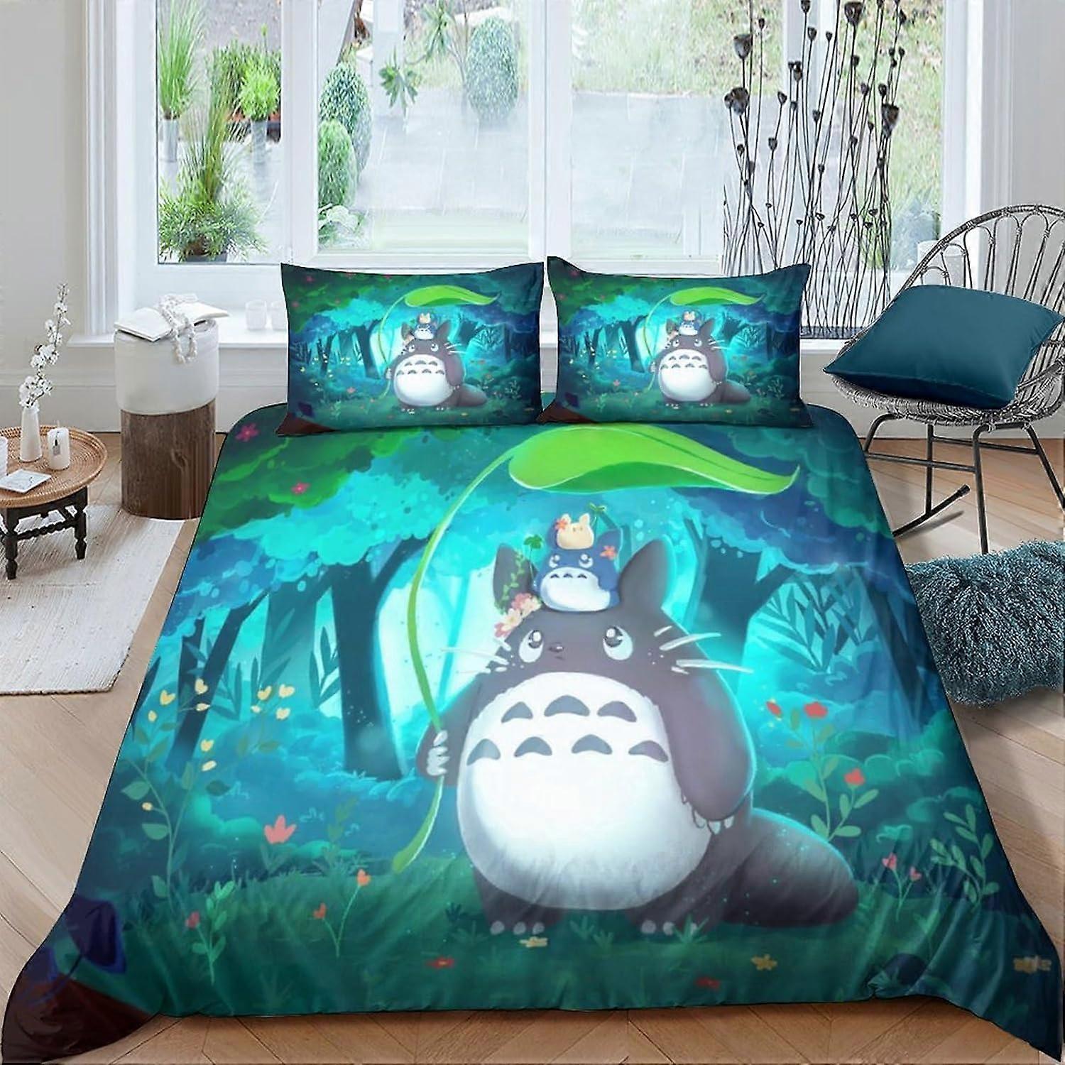 となりのトトロ　カバーリング　掛け布団カバーセット 私の隣人のトトロ寝具セット3Dプリントキッズ男の子女の子羽毛布団