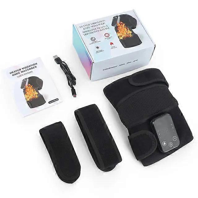 Electric Shoulder Massager Heating Vibration Massage Belt Thermal Physiotherapy Brace For Knee Arthritis Rechargeable