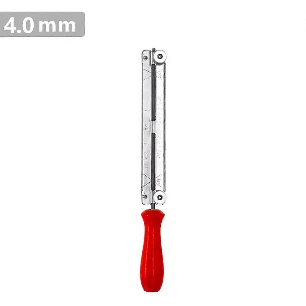 1Pc Practical Saw Chain File Sharpening Filing with Plastic Handle Chainsaw Abrasive Tool Portable Hand Tools For Woodworking