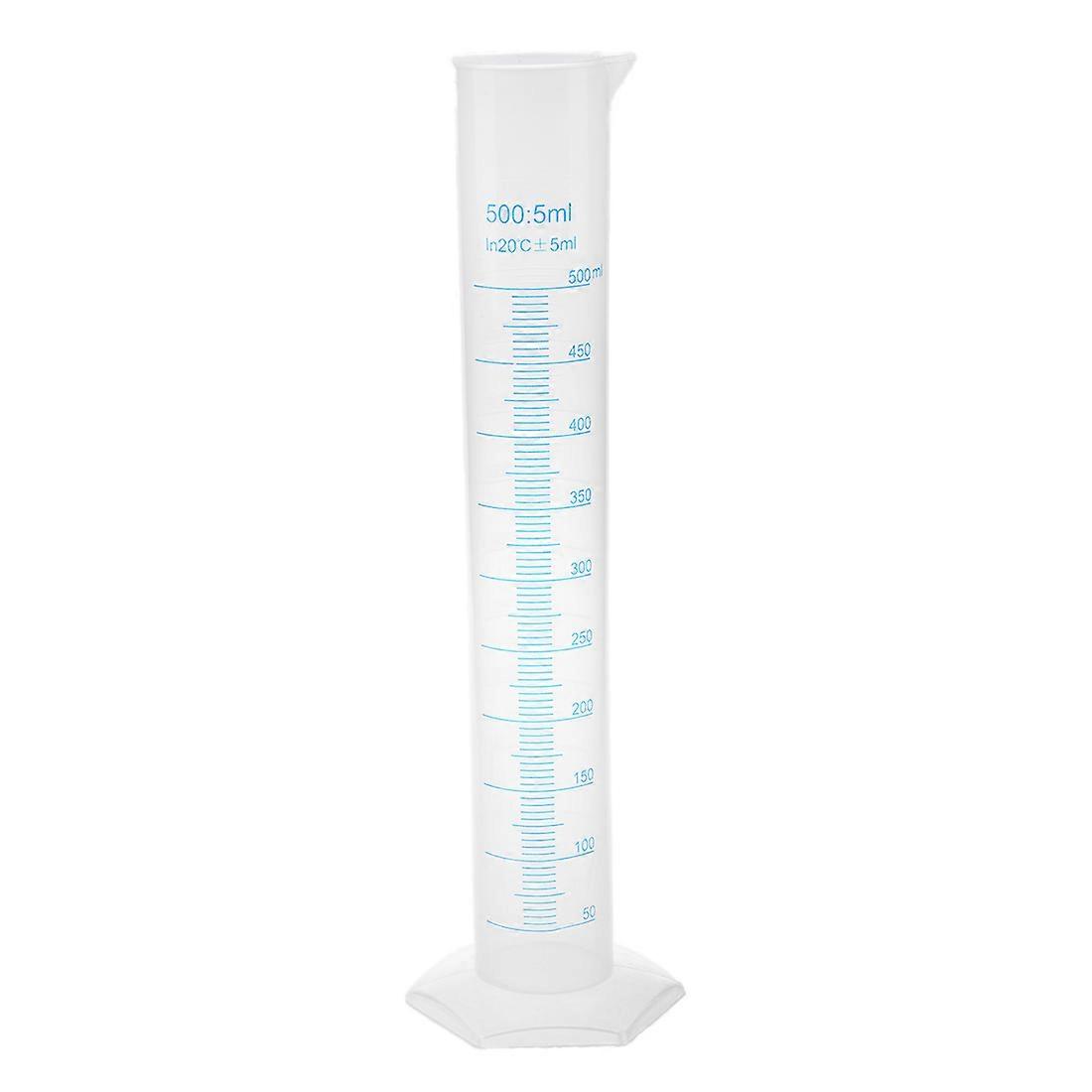 500 ml Plastic Transparent graduated tube.
