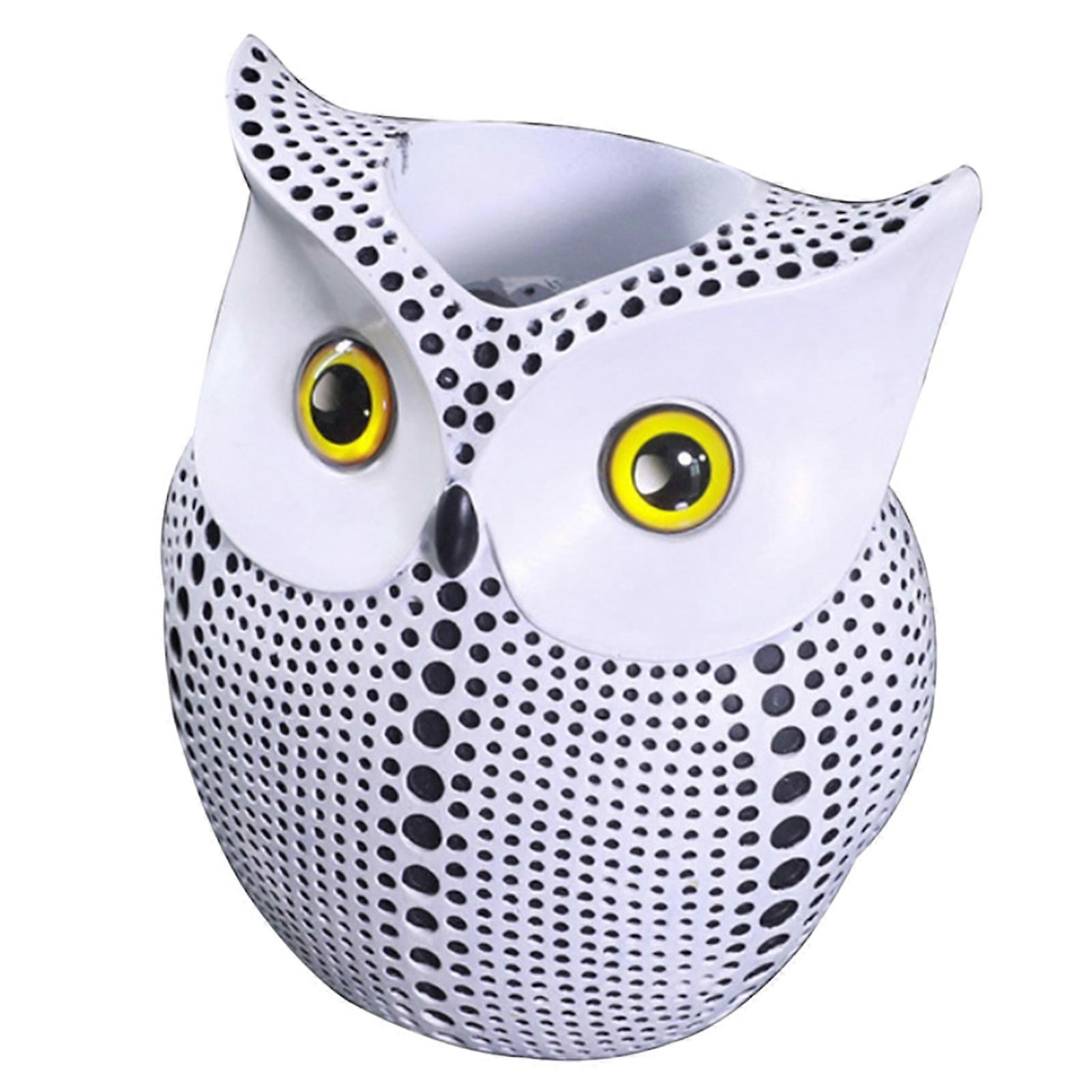 Nordic Owl Vase Statue Owl Shape Design Flower Holder for Home Bookshelf Decor