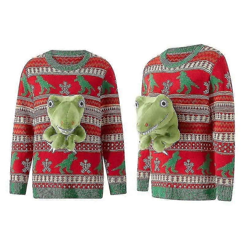 Strickpullover 3d hässlicher Pullover Pulr Fun Festlicher Pullover Top