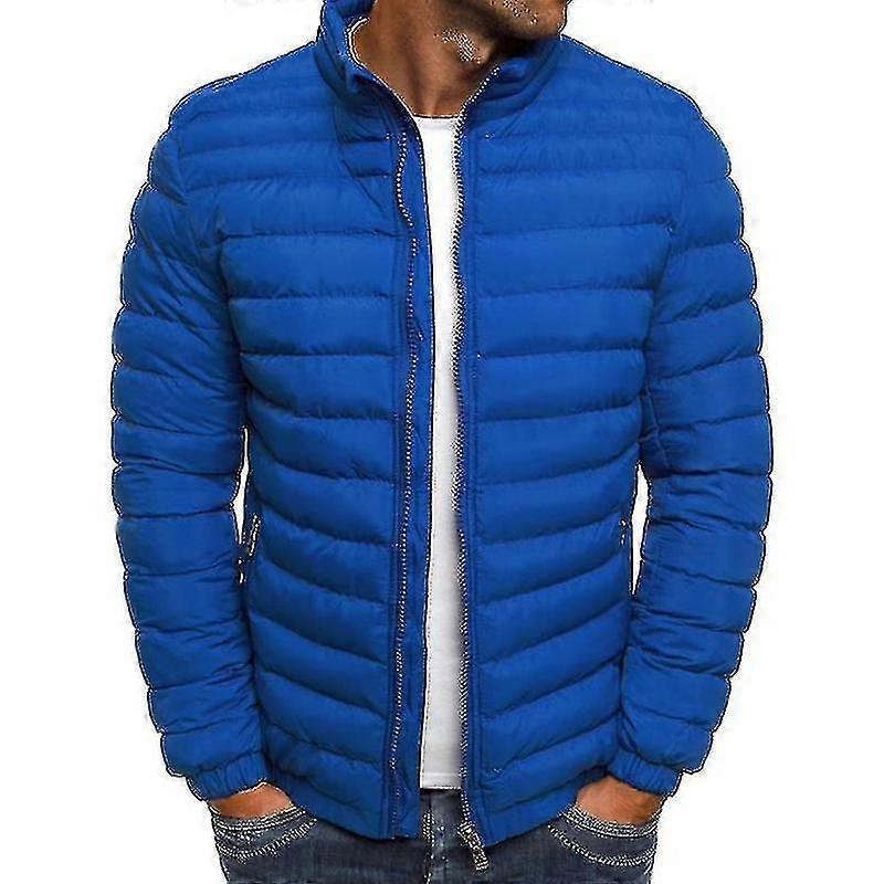 Men Lightweight Bubble Coat Puffer Jacket Quilted Padded Outerwear