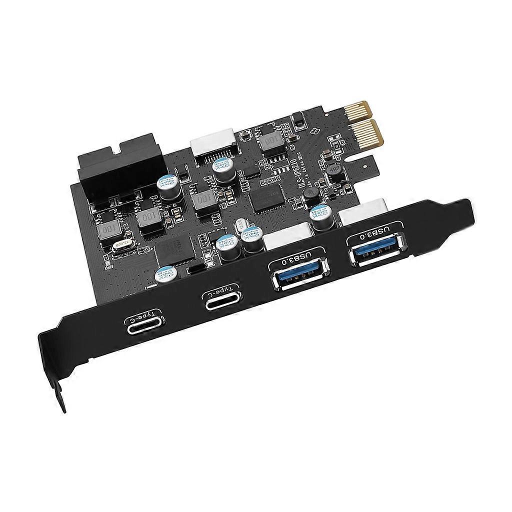 PCIE USB Card 6 Port PCIE 2x USB C 2x USB A Expansion Card PCIE Controller