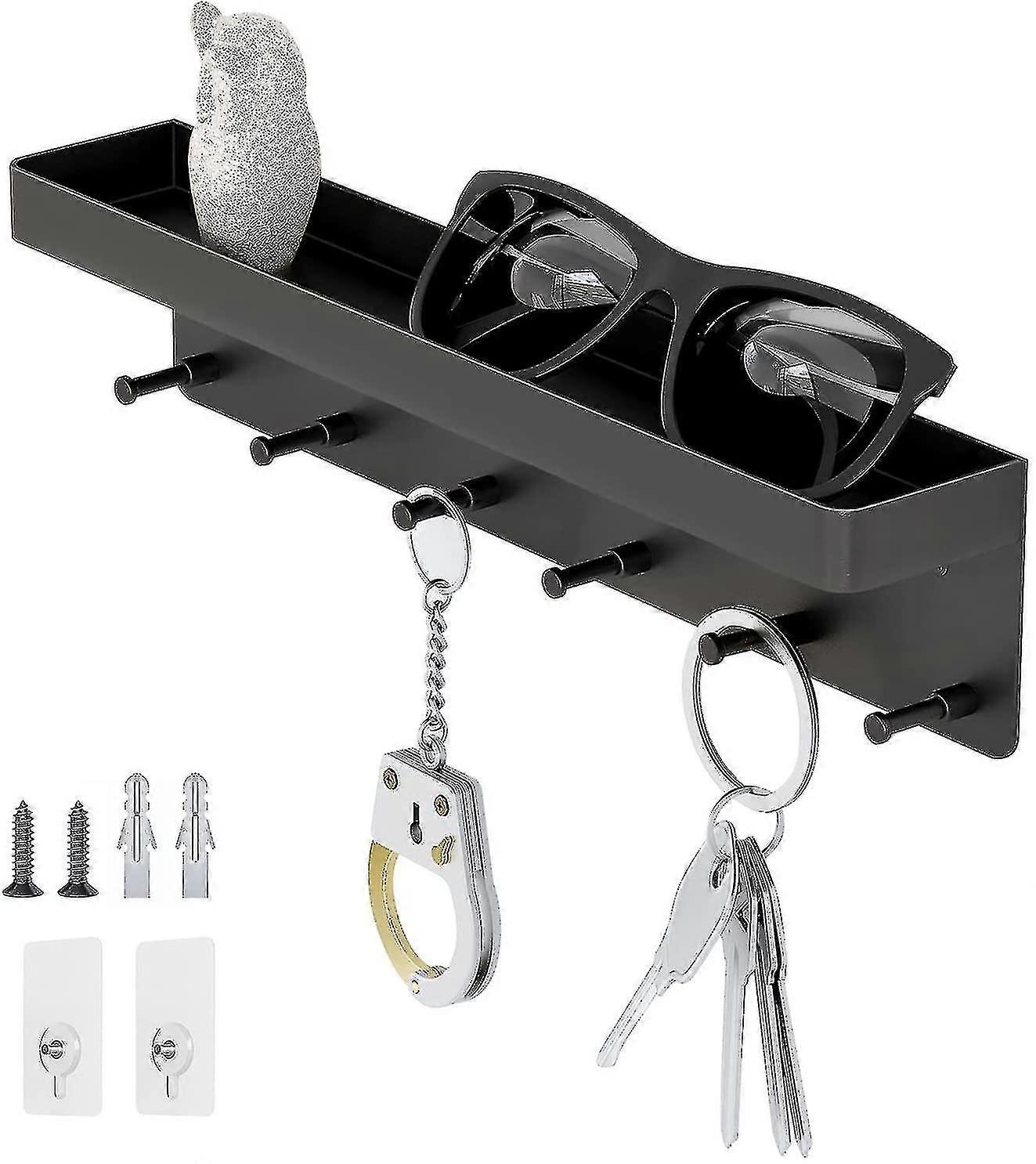 Key Holder, Key Ring Black, Key Rack With Shelf, Key Organizer, Key Rack, Key