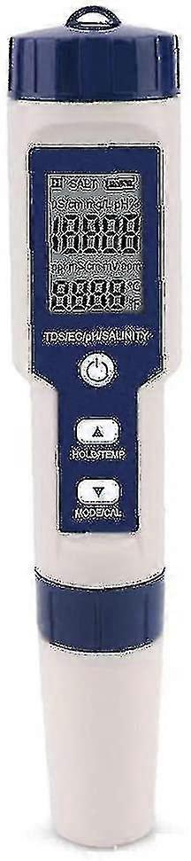 5 In 1 Digital Meter Tds / Ec / Ph / Salinity / Temperature Water Quality Monitoring Tester