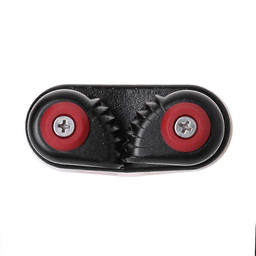 Black Aluminium Nylon Clip Cord Lock Cam Cleat Sailboat Kayak Dinghy Accessory