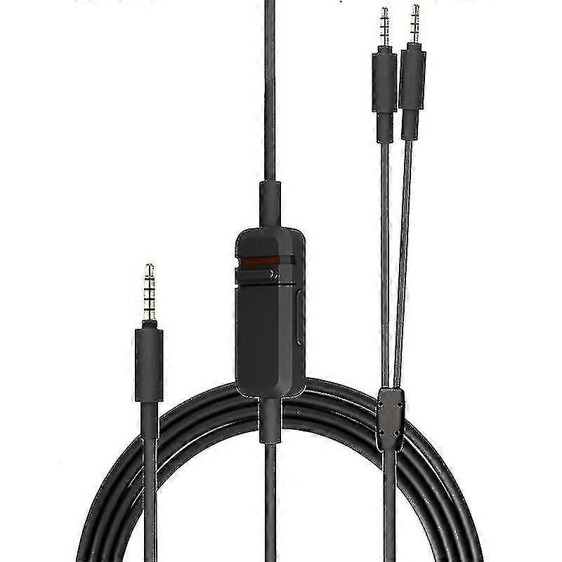 Upgrade Portable Headphone Cable For Beyerdynamic Mmx300 Black Braid Pu Wire--
