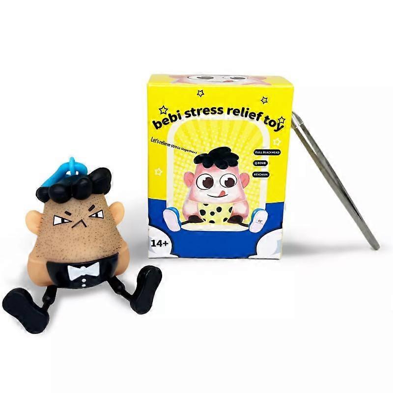 Newly Released Pimple Popping Decompression Toy- A funny blackhead & beard