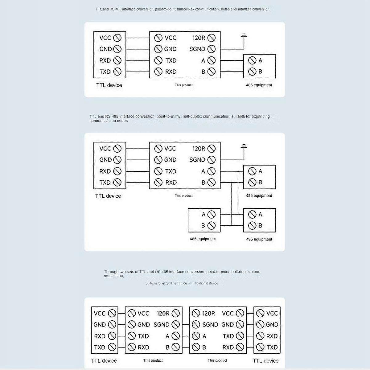 Ttl To Rs485 Isolated Serial Port Converter With Isolated Ple Circuits