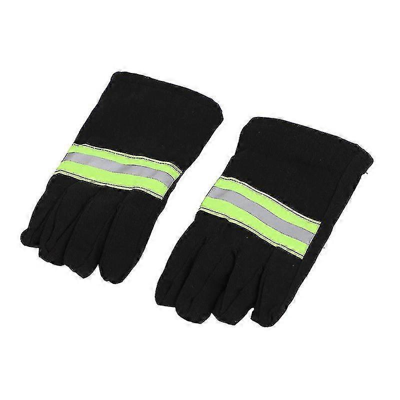 Protipožární rukavice s reflexním popruhem odolným proti ohni (1ks, černá)