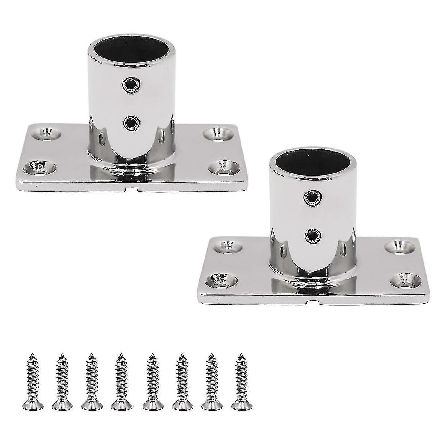 90 Degree Marine Hardware Rectangular Base Boat Hand Railing Fitting Marine Hand Rail Fittings Tube