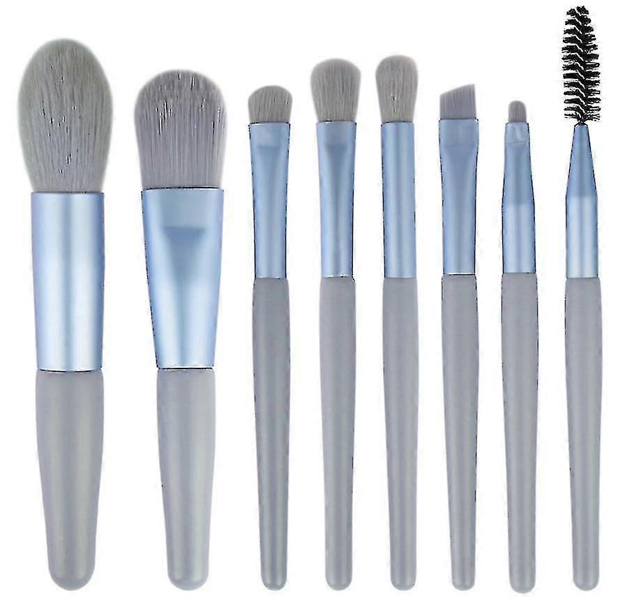 8 Piece Mini Makeup Brush Tool Set