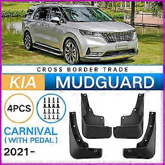 Excellent Mudflaps Mudguards Fit for KIA Carnival 2021-2024 with Pedal Mudguards Tire Fenders Mud Flaps Wheel Guards Accessories 4x Tyre