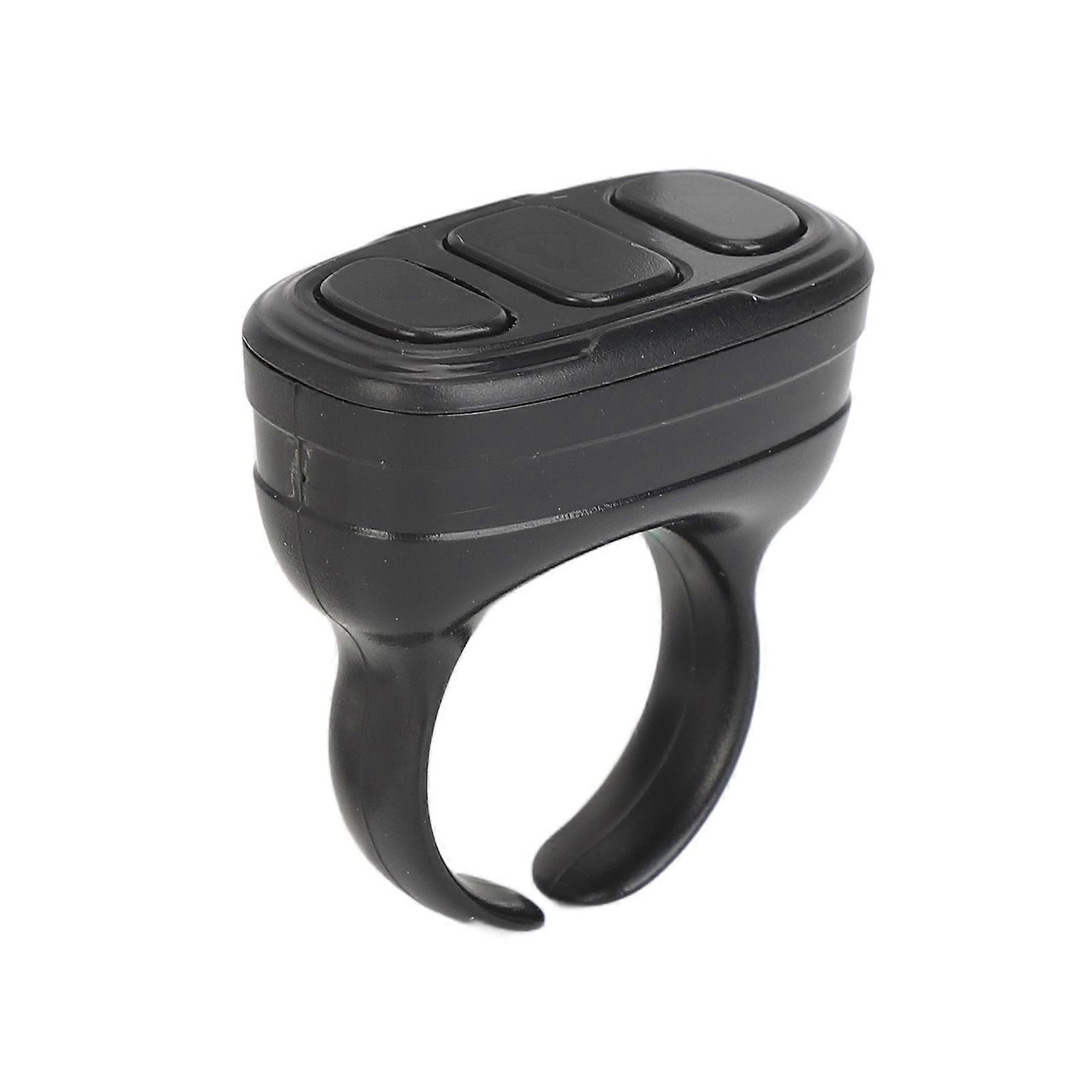 Remote Control App Page Turner Wireless Selfie Bluetooth 5.0 App Scrolling Ring for IOS for Android for Harmony OS Black