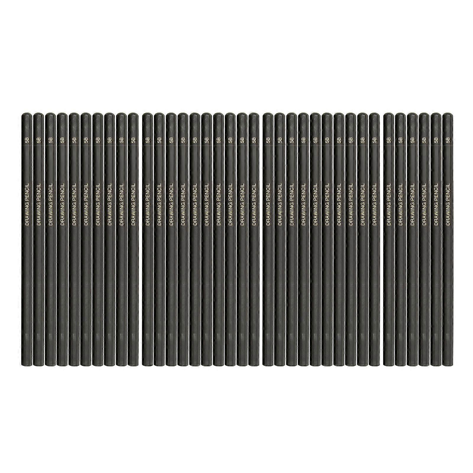 36Pcs Drawing Sketching Pencil Set Professional Ergonomic Handle Graphite Pencil Set for Beginners Artists 5B