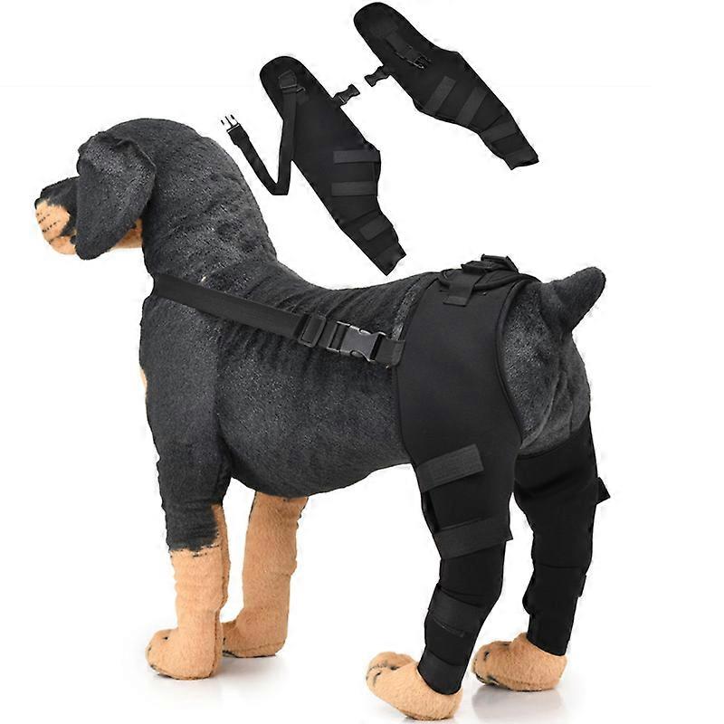 Dog Elbow Brace Protector Pads Pet Hind Legs Protector Adjustable