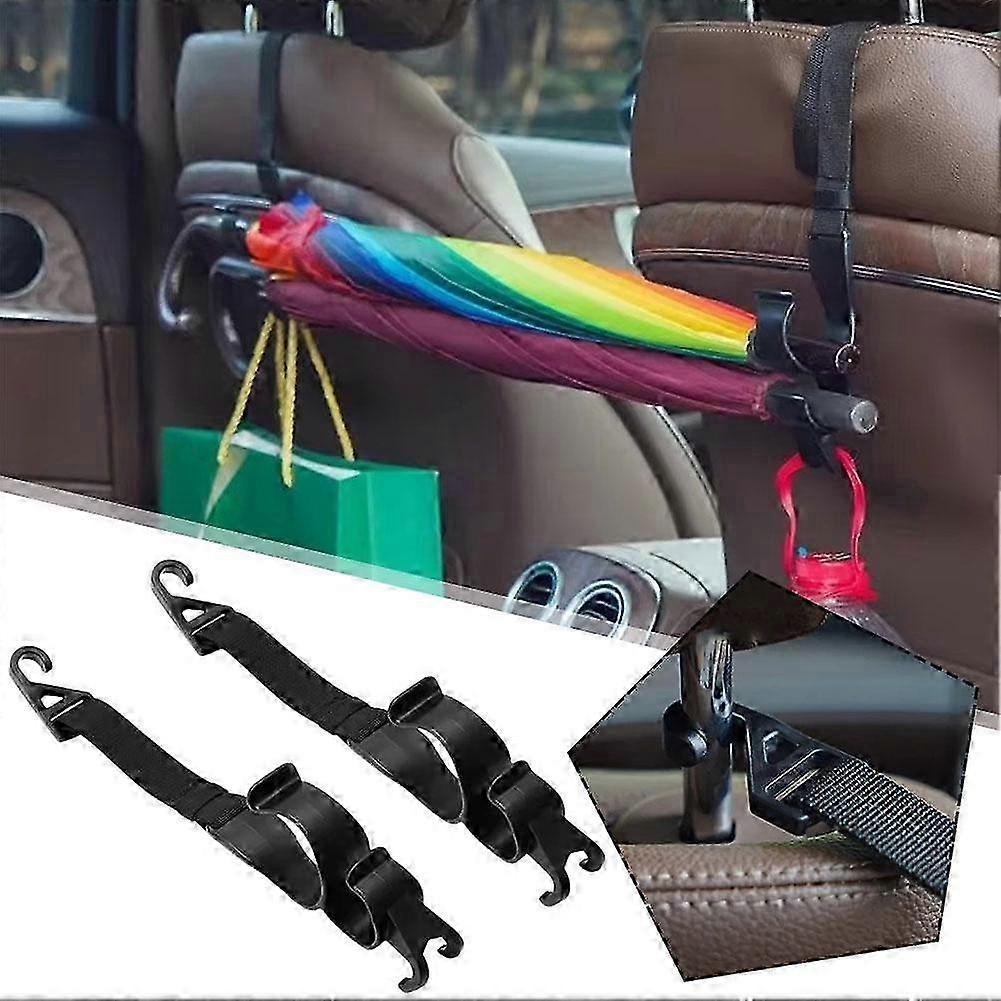 Car Back Seat Hook Multifunctional Rear Headrest Hook Holder Adjustable