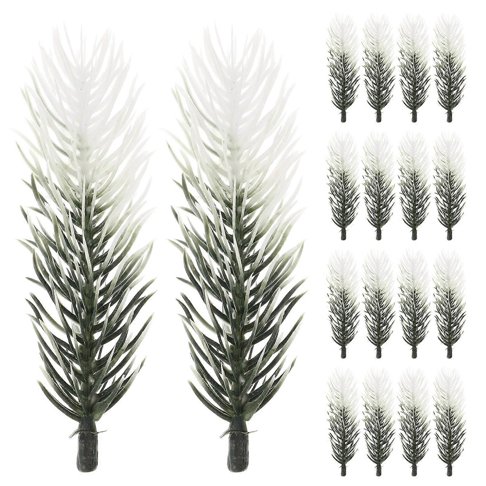 30PCS Artificial Green Pine Needles Branches Small Pine Twigs Stems for Decor