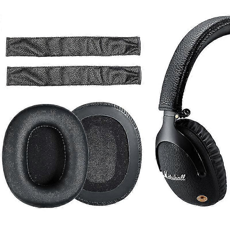 マーシャルモニター用イヤーパッド/ヘッドバンドホルスター Bluetoothヘッドフォン交換イヤーパッドクッションイヤーパッド修理部品番号