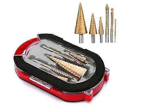 6pcs Titanium Plating Drill Bit Set