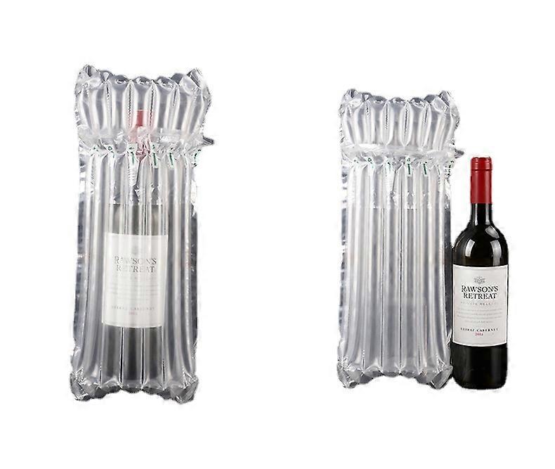 10pcs Wine Bottle Protector Reusable Travel Inflatable Air Column Cushion Bag for Buffer Packing and Safe Shipping