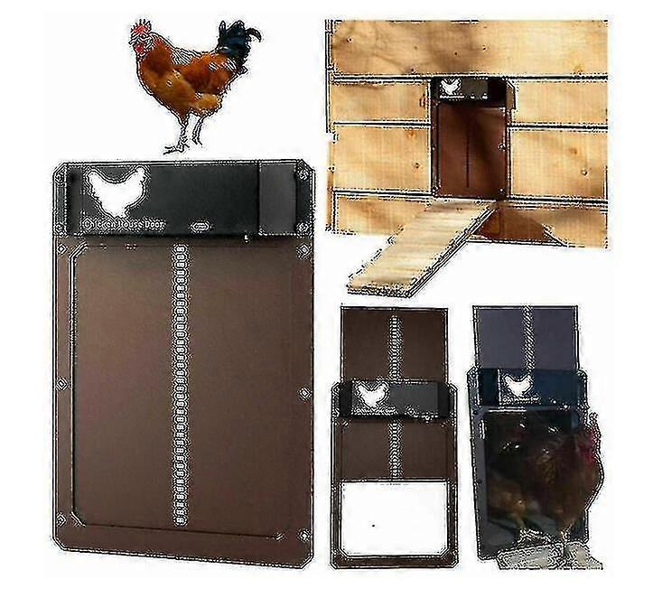 Automatic Chicken Coop Door Opener Hen House Light Sensor Closer