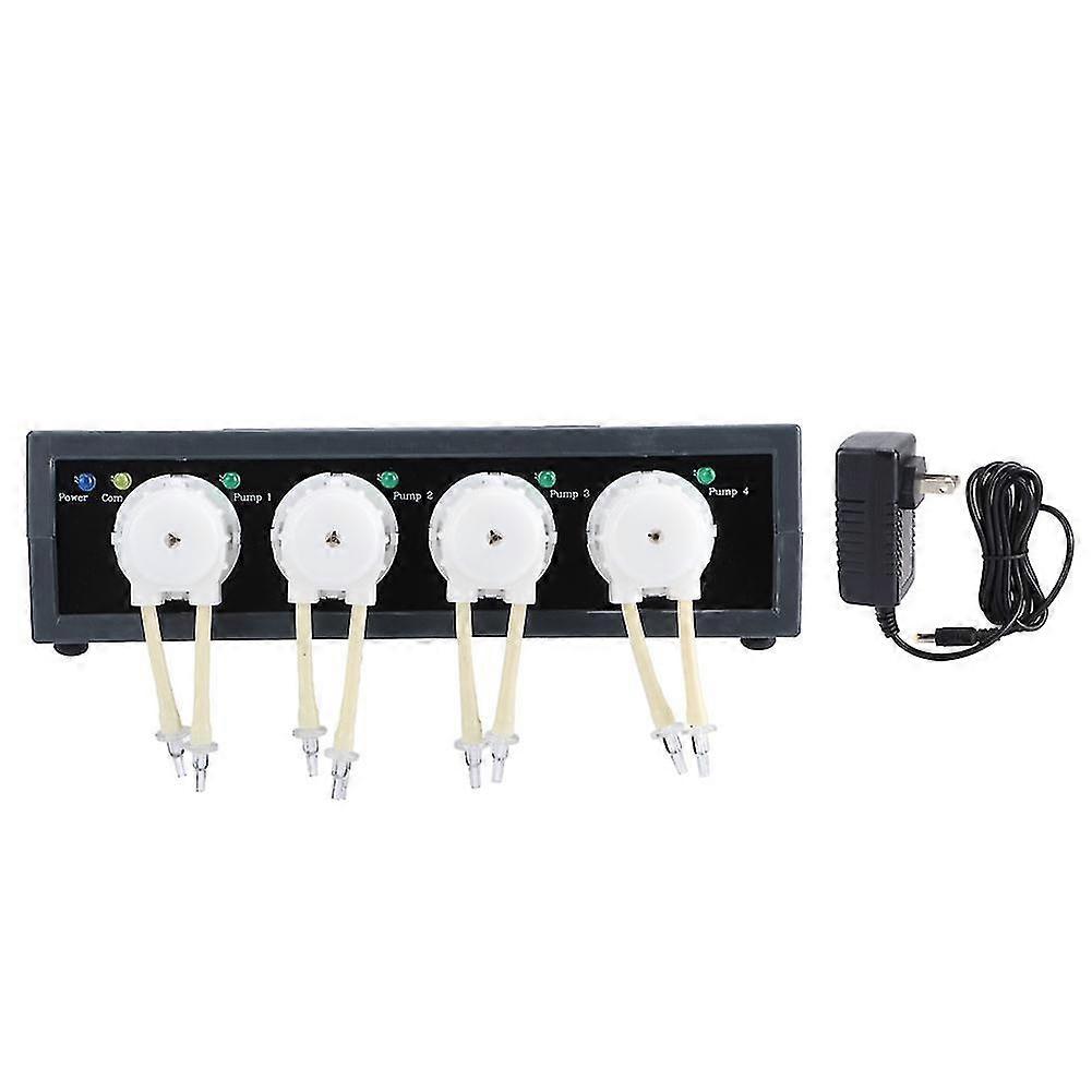 Lcd Dosing Pump 4 Channel Peristaltic Pump Automatic Adding Nutrient Solution Us Plug 100-240v