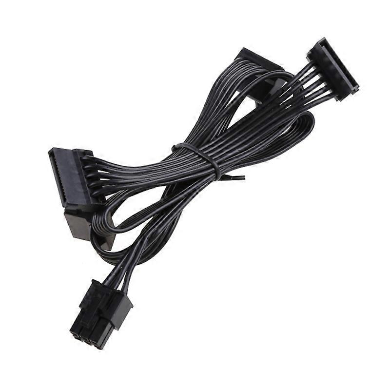 for RM550x RM650x 6PIN to 4x SATA Power Module Cable for RM750x RM850x RM1000x