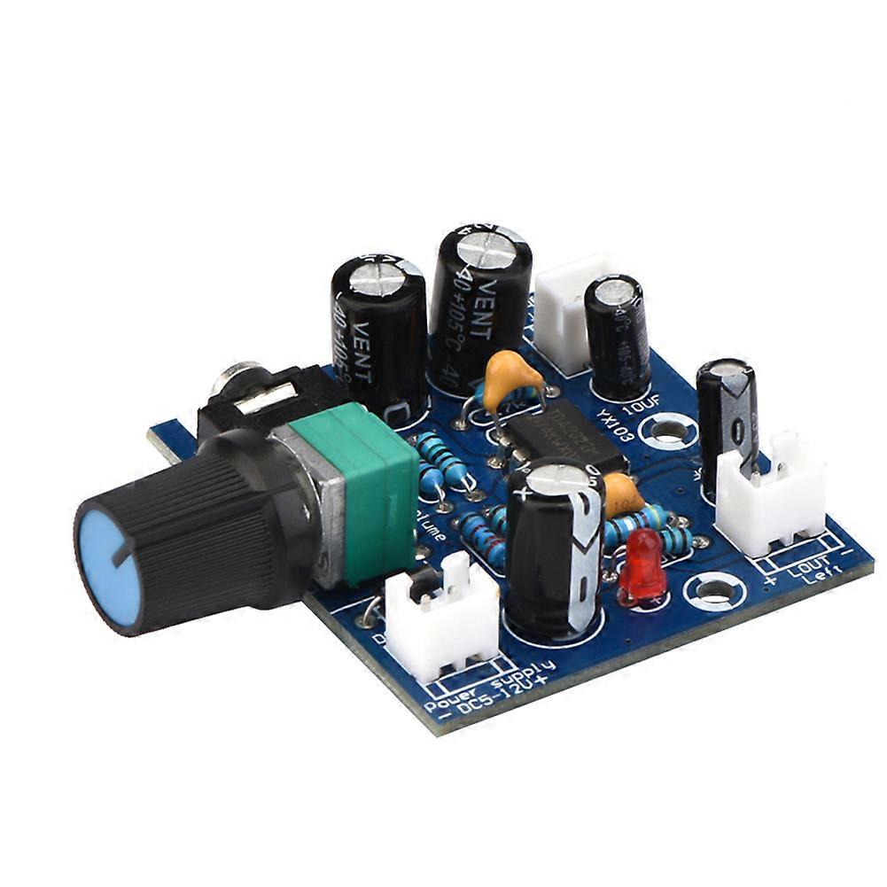 Audio Module Dual Adjustable Channel Volume Single Power Supply DC5-12V TDA2822