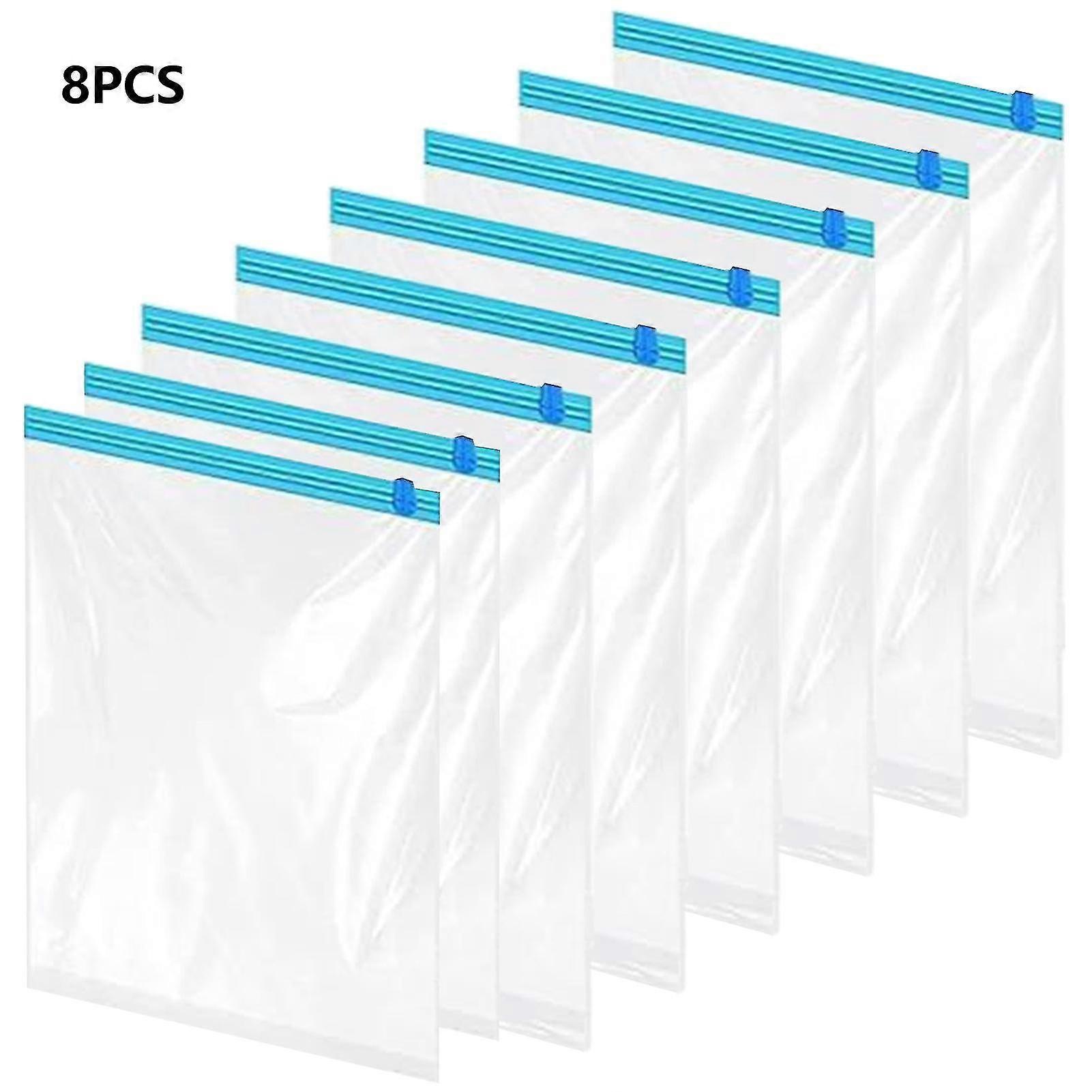 8pcs Protective Practical Space Saving For Clothes Durable Hand Roll Vacuum Bag