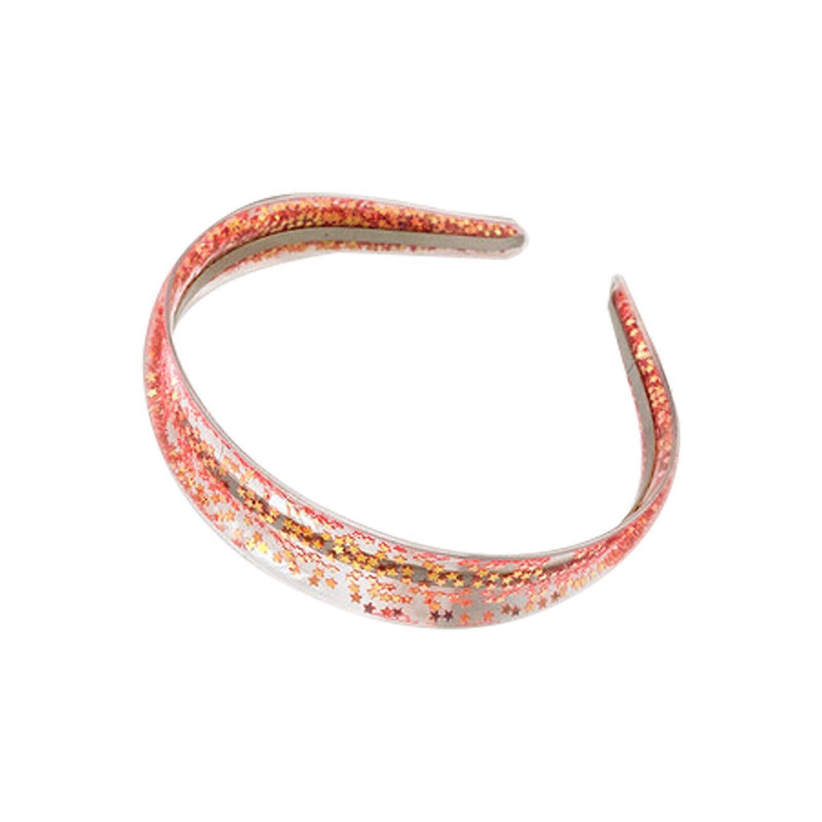 소녀를 위한 패션 플라스틱 반짝이 머리띠, 아이들을 위한 이빨이 있는 반짝이는 색종이 머리띠