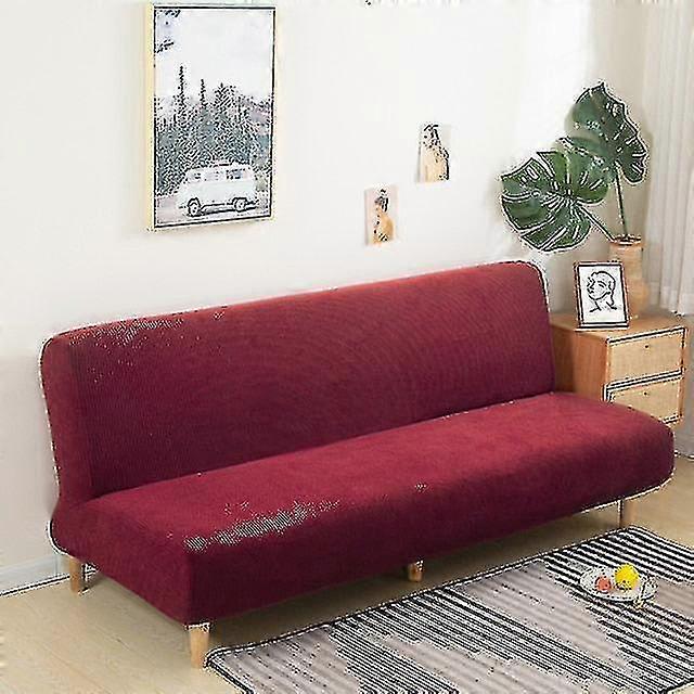 Grande sofá sem braço Slipcover Cobertura do sofá sem apoio de braço esticar futon capa de poeira elástica removível