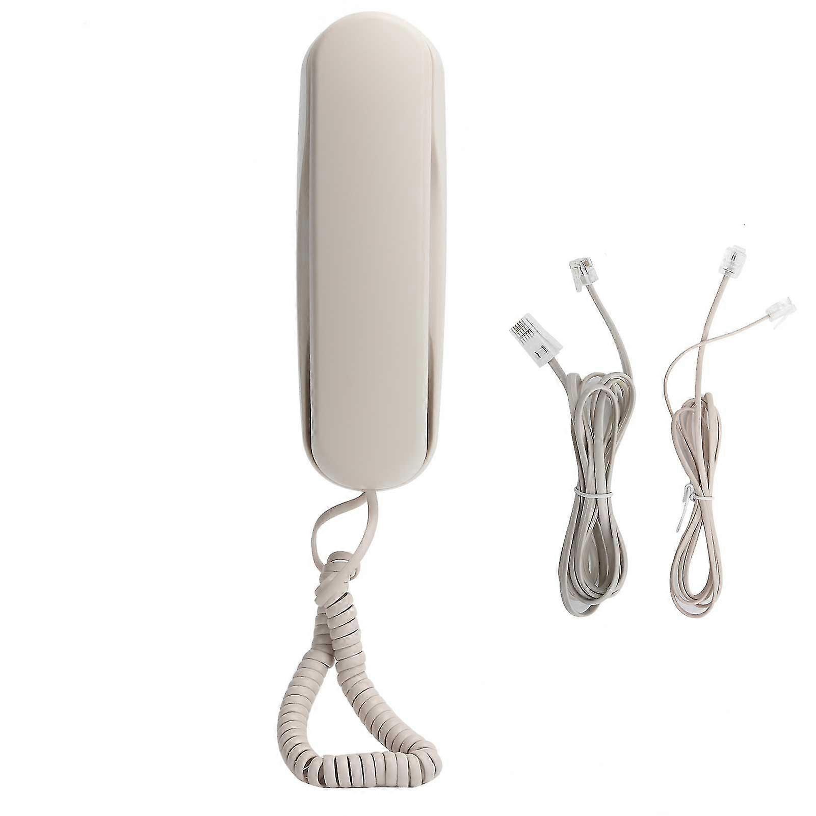 Classic Wall Mounted Phone for Family and Office - Mini Desktop Fixed-Line Telephone