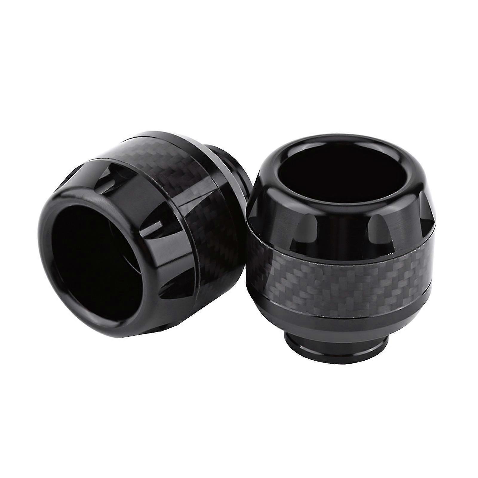 Motorcycle Front Fork Frame Sliders - Carbon Fiber Crash Protection (1 Pair)