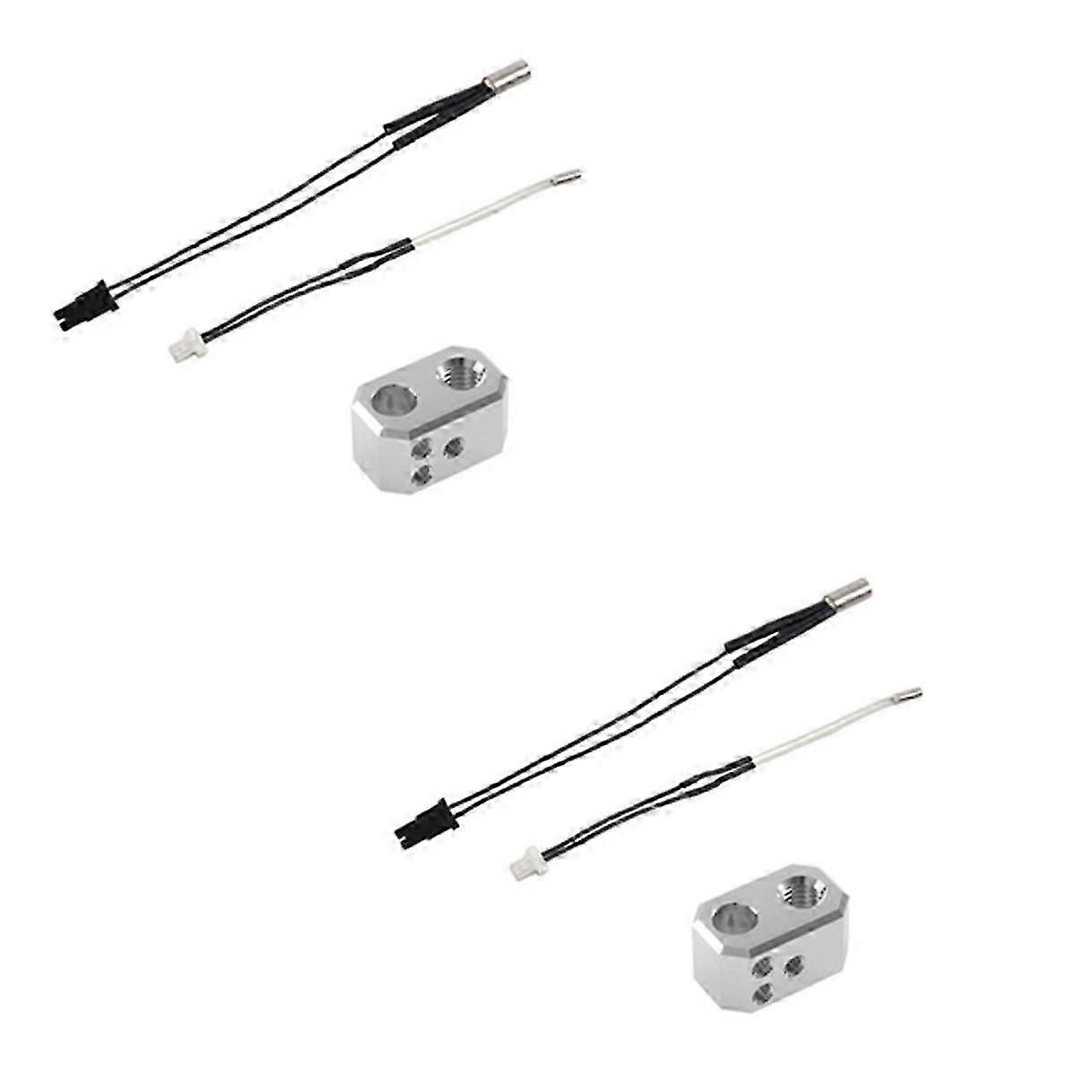 suitable for Prusa MK4 24V 40W Heater Thermometer Line and Heating Block Kit suitable for 3D Printer Extruder Parts