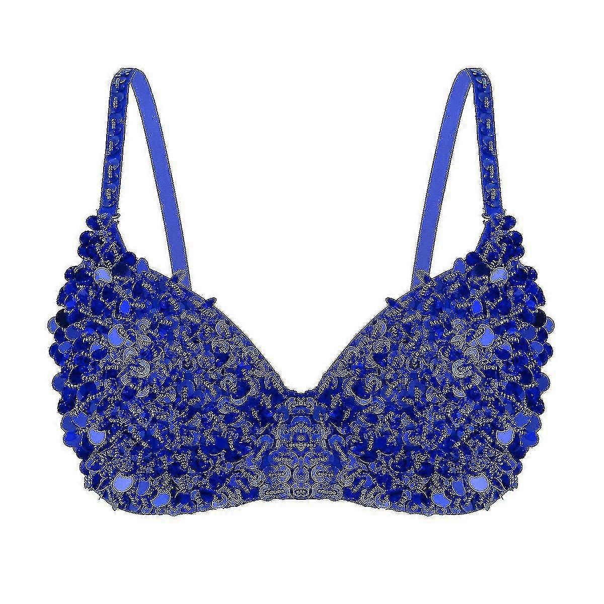 المرأة القبلية بريق البريق الرقص الشرقي مطرز مطرز حمالة الصدر الترتر الأعلى